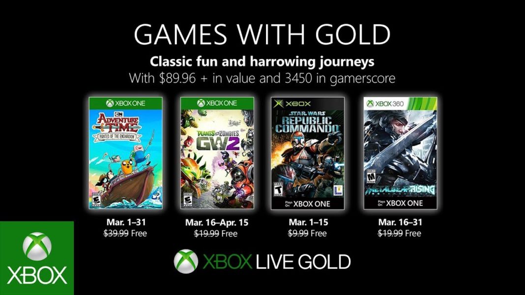 Xbox Live Games With Gold - March 2019 Games with Gold