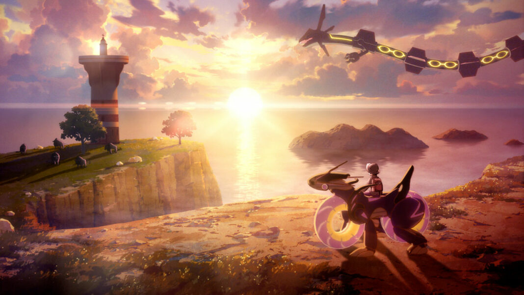 Pokémon-Écarlate-et-Pokémon-Violet-Shiny_Rayquaza_Animated_Trailer_Screenshot_3