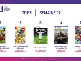 Top Ventes Jeux Vidéo sem 7 2025