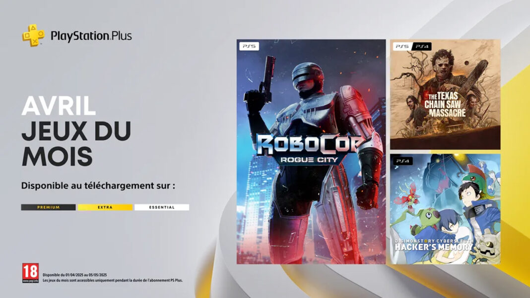 PlayStation Plus Avril 2025