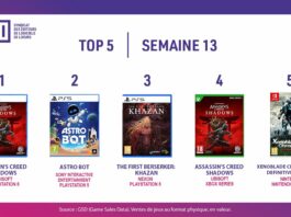 TOP Ventes Jeux Vidéo sem 13 2025